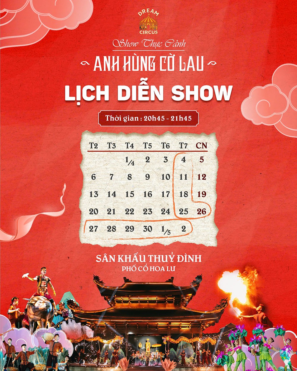 Show thực cảnh ANH H&Ugrave;NG CỜ LAU - Hoa Lư Ninh B&igrave;nh | Immersive historical live show